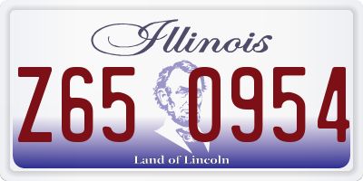 IL license plate Z650954