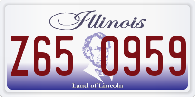 IL license plate Z650959