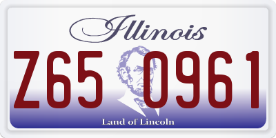 IL license plate Z650961