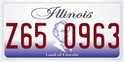IL license plate Z650963