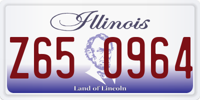 IL license plate Z650964