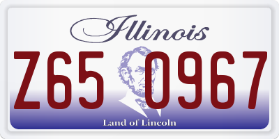 IL license plate Z650967