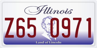 IL license plate Z650971