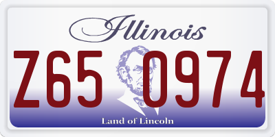 IL license plate Z650974