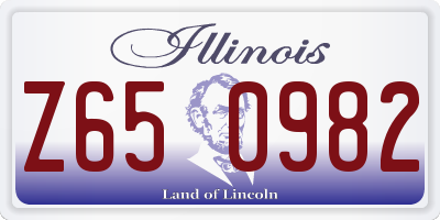 IL license plate Z650982