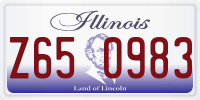 IL license plate Z650983