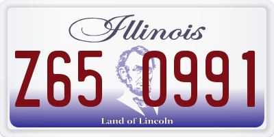 IL license plate Z650991