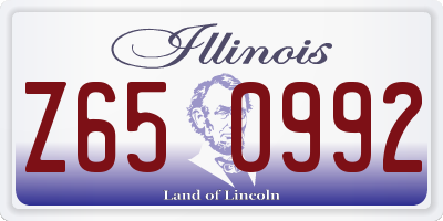 IL license plate Z650992