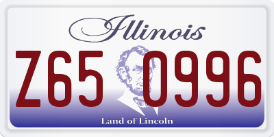 IL license plate Z650996