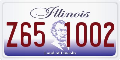 IL license plate Z651002