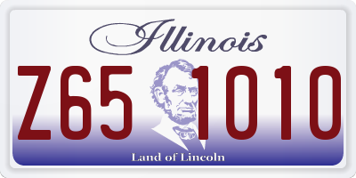 IL license plate Z651010