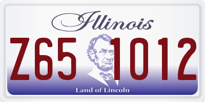 IL license plate Z651012