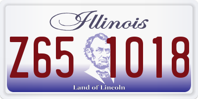 IL license plate Z651018