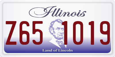 IL license plate Z651019