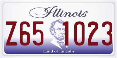IL license plate Z651023