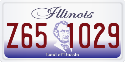 IL license plate Z651029
