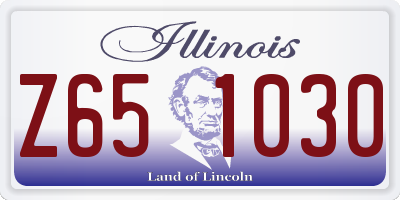 IL license plate Z651030