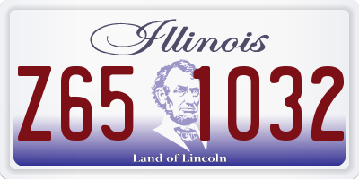 IL license plate Z651032