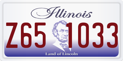 IL license plate Z651033