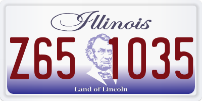 IL license plate Z651035