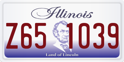 IL license plate Z651039