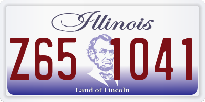 IL license plate Z651041