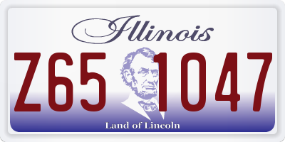 IL license plate Z651047