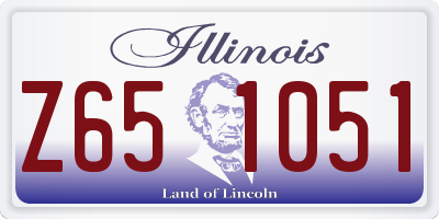 IL license plate Z651051