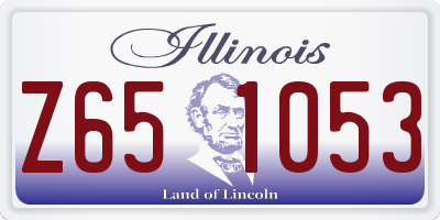 IL license plate Z651053