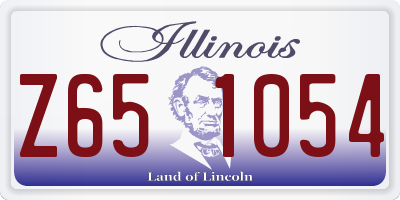 IL license plate Z651054