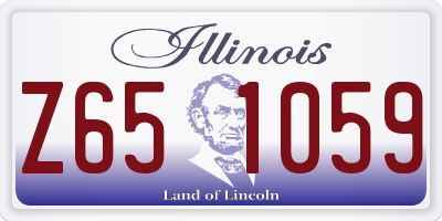 IL license plate Z651059