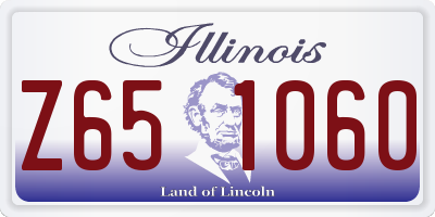 IL license plate Z651060