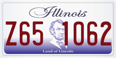 IL license plate Z651062