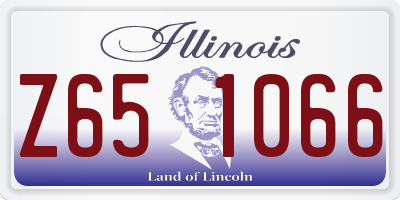 IL license plate Z651066