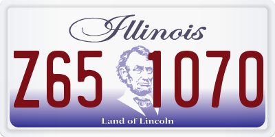 IL license plate Z651070