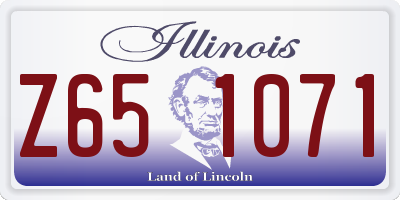 IL license plate Z651071