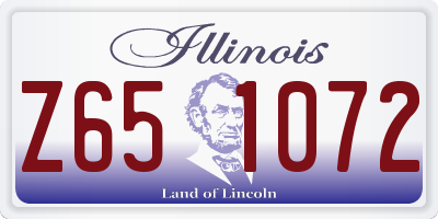 IL license plate Z651072