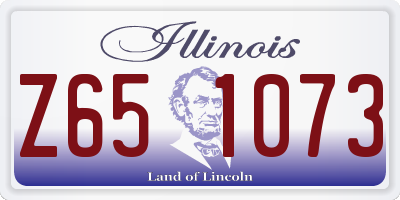 IL license plate Z651073
