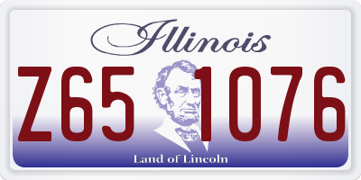 IL license plate Z651076