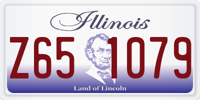IL license plate Z651079
