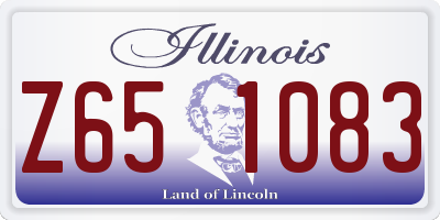 IL license plate Z651083