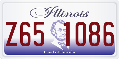IL license plate Z651086