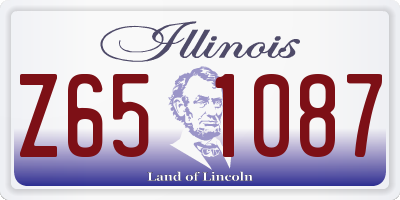 IL license plate Z651087