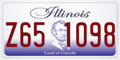 IL license plate Z651098