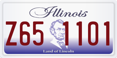 IL license plate Z651101