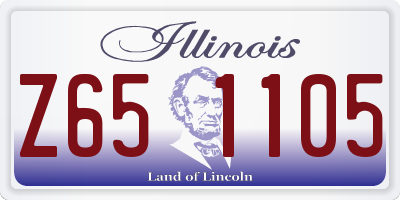 IL license plate Z651105
