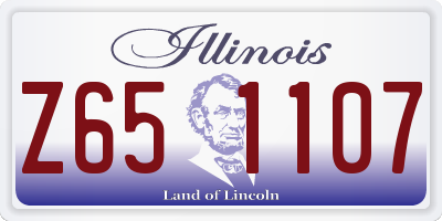 IL license plate Z651107