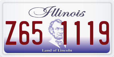 IL license plate Z651119