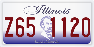 IL license plate Z651120