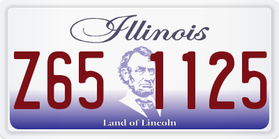 IL license plate Z651125